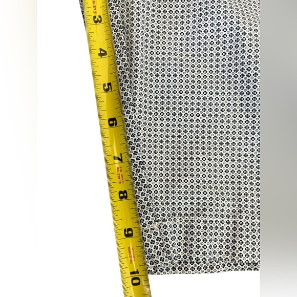 Ben Sherman Men’s 10” Cotton Shorts Navy & White Print Size 30 - Picture 6 of 7